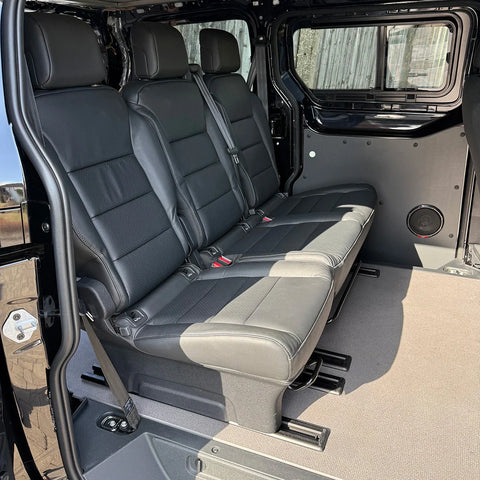 VW ID. Buzz Cargo Kombi Seat Conversion 2+1 Leather Seats + Subframe - Buzz Conversions