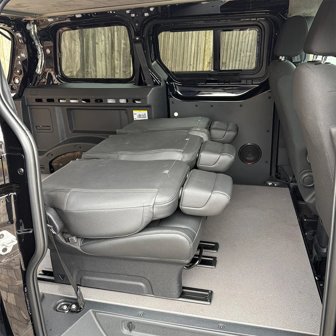 VW ID. Buzz Cargo Kombi Seat Conversion 2+1 Leather Seats + Subframe - Buzz Conversions