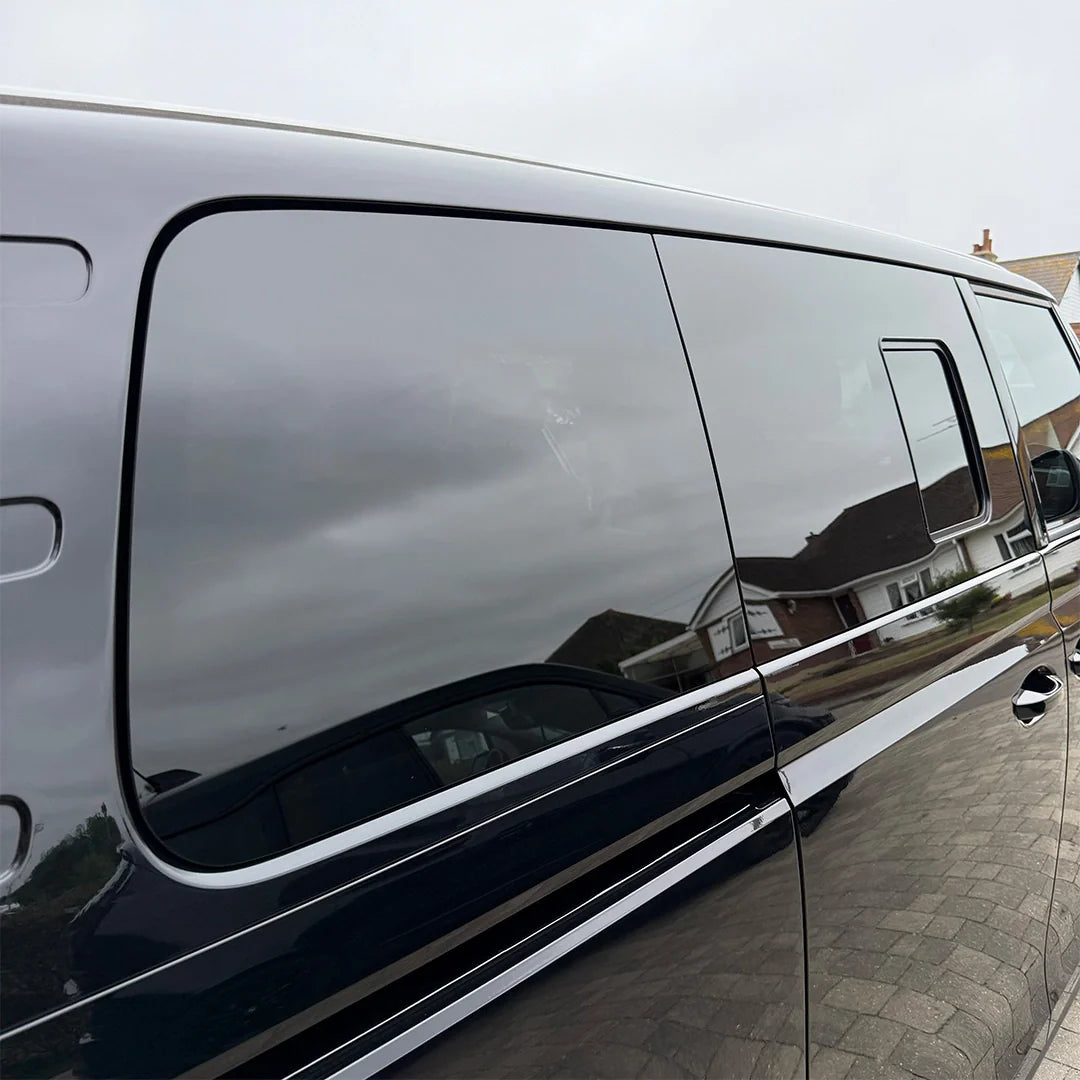 VW ID. Buzz Cargo Sliding Doors Windows with Fly-Screens + Fixed Rear Quarter Windows – 2 PAIR - Buzz Conversions