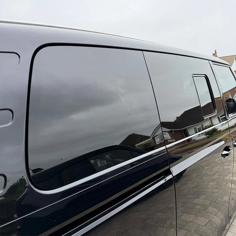 VW ID. Buzz Cargo Sliding Doors Windows with Fly-Screens + Fixed Rear Quarter Windows – 2 PAIR - Buzz Conversions