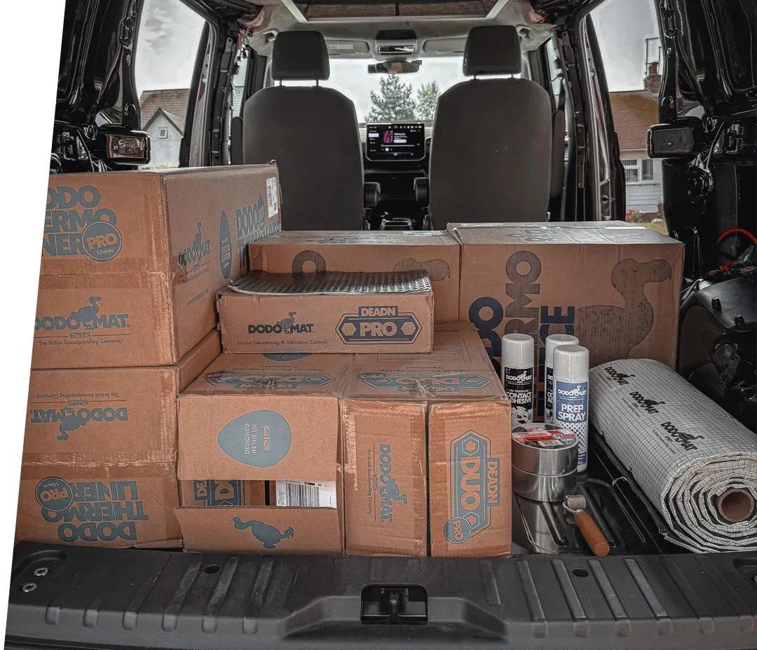 Conversion parts loaded in the back of an ID. Buzz Cargo